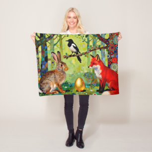 Couverture Polaire Lapin, Pie, Renard et « Le Secret de la Forêt » 