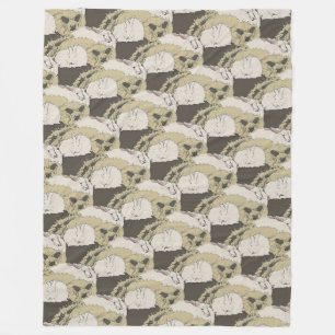 Couverture Polaire Lapins angoras