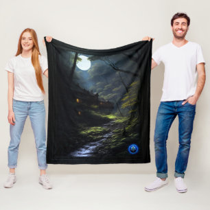 Couverture Polaire L'art conceptuel de Dwellers Forêts AI par Xzendor