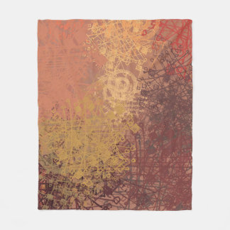 Couverture Polaire L'art fait à la main. La texture colorée. OEuvre d