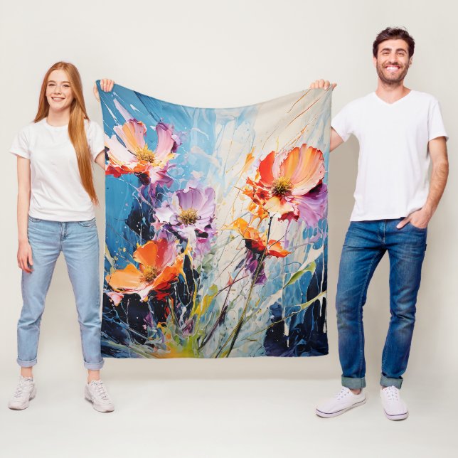 Couverture Polaire L'art floral (En situation)