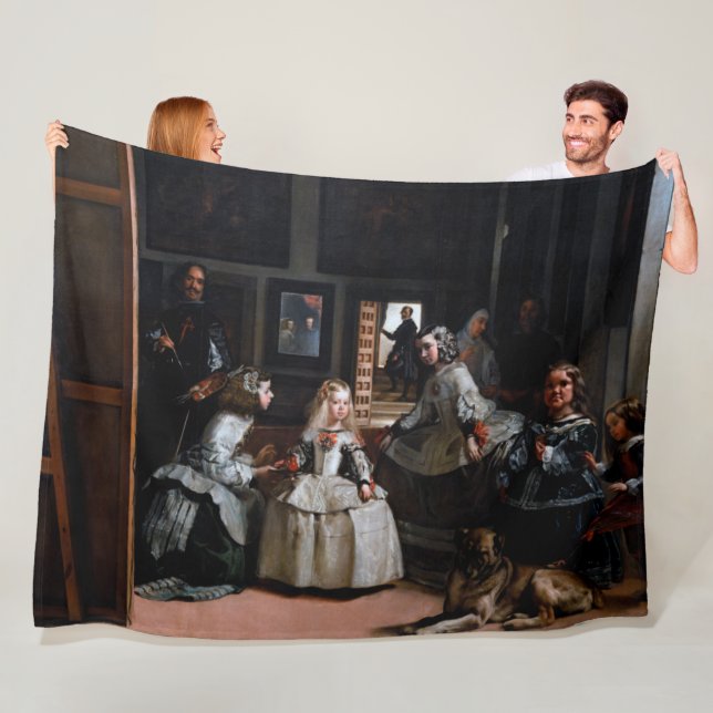 Couverture Polaire Las Meninas, Les servantes d'honneur, Diego Velazq (En situation)