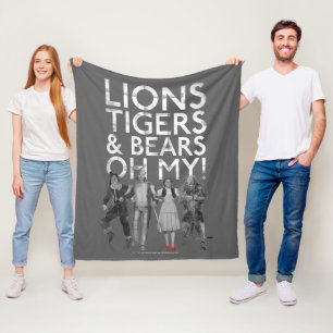 Couverture Polaire L'Assistant D'Oz™   Lions Tigers & Ours Oh My!