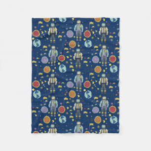 Couverture Polaire L'astronaute spatiale Homme coloré