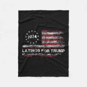 Couverture Polaire Latinos pour Trump 2024 - Élection du président Tr
