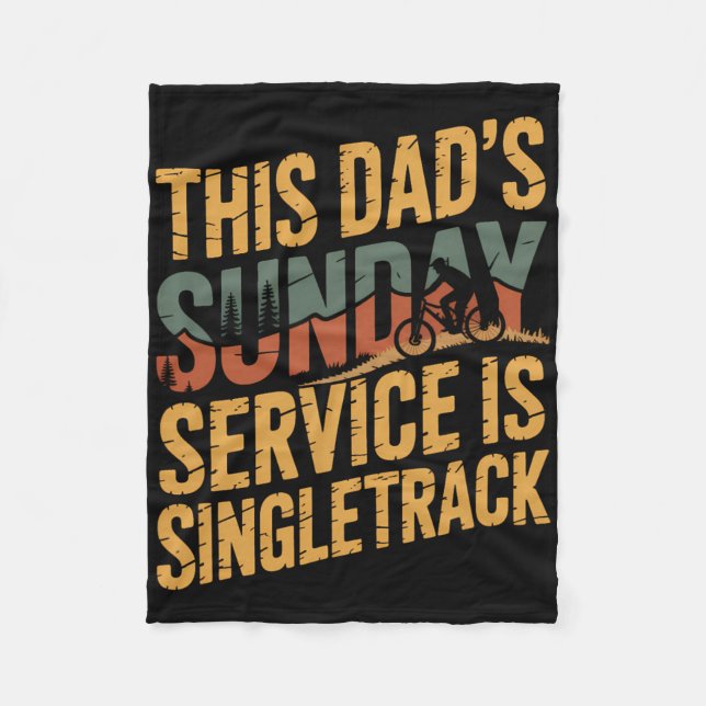 Couverture Polaire Laughing At Every Climb Mountain Biking Dad  (Devant)