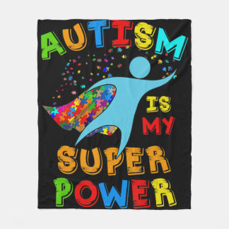 Couverture Polaire L'autisme est mon soutien à la Sensibilisation sur