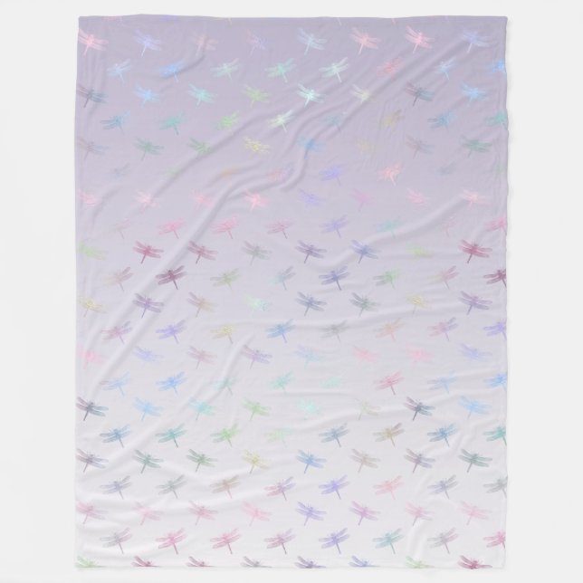 Couverture Polaire Lavender Ombre Arc-en-ciel (Devant)
