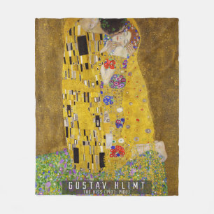 Couverture Polaire Le baiser - Gustav Klimt