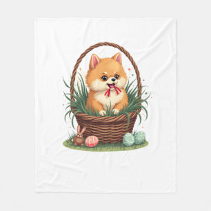 Couverture Polaire Le bazar de Pâques de Gomi Chien de Pâques vintage