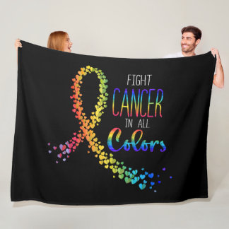 Couverture Polaire Le cancer c'est nul Combattant Combat Soutenir le