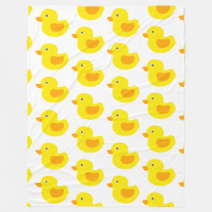 Couverture Polaire Le caoutchouc jaune adorable penche Duckies