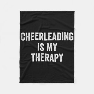 Couverture Polaire Le Cheerleading Est Ma Thérapie Drôle Dire Cheerle