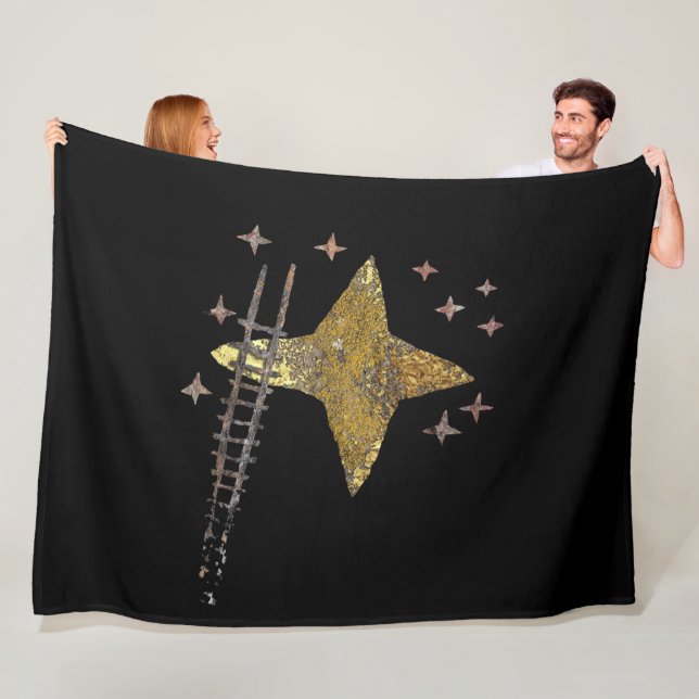 COUVERTURE POLAIRE LE CIEL EST LA LIMITE FLEECE BLANKET (En situation)