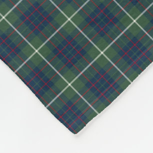 Couverture Polaire Le clan de MacIntyre verdissent le tartan de