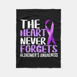 Couverture Polaire Le coeur n'oublie jamais la conscience d'Alzheimer