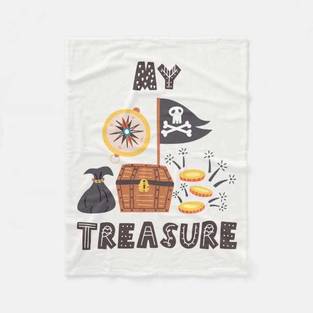 Couverture Polaire Le coffre au trésor du pirate (Devant)