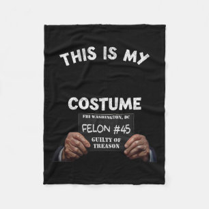Couverture Polaire Le costume d'Halloween de la prison Donald Trump