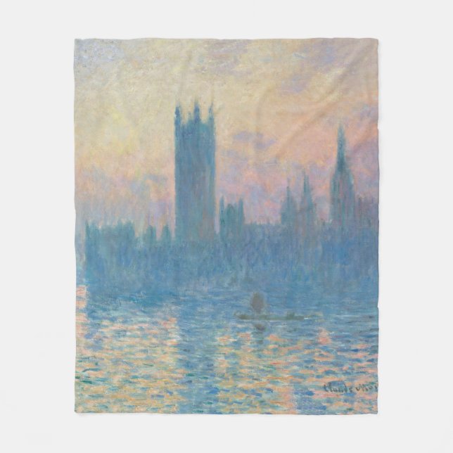 Couverture Polaire Le coucher du soleil des Chambres de Claude Monet (Devant)