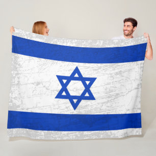 Couverture Polaire Le drapeau israélien - Une tapisserie du patrimoin