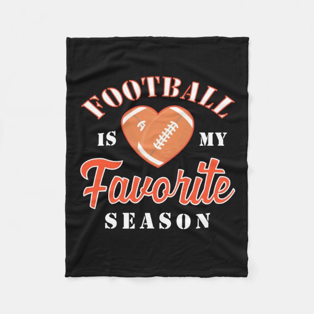 Couverture Polaire Le Football Américain Est Ma Saison Préférée (Devant)