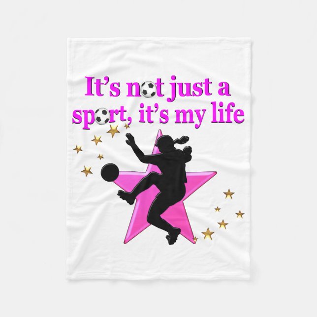 COUVERTURE POLAIRE LE FOOTBALL EST MA VIE (Devant)