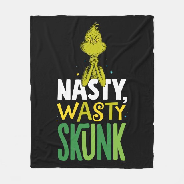 Couverture Polaire Le Grinch | Nasty Wasty Skunk (Devant)