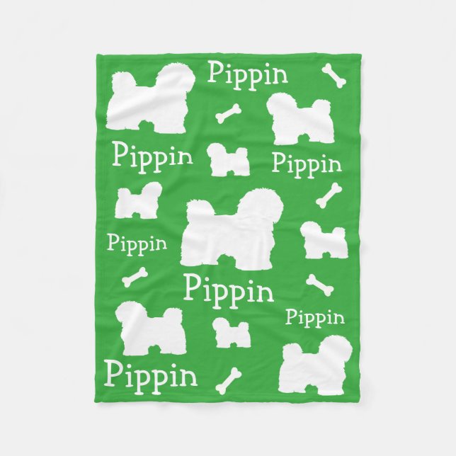 Couverture Polaire Le Havanais maltais Lhassa Apso Bolognes Blanket (Devant)