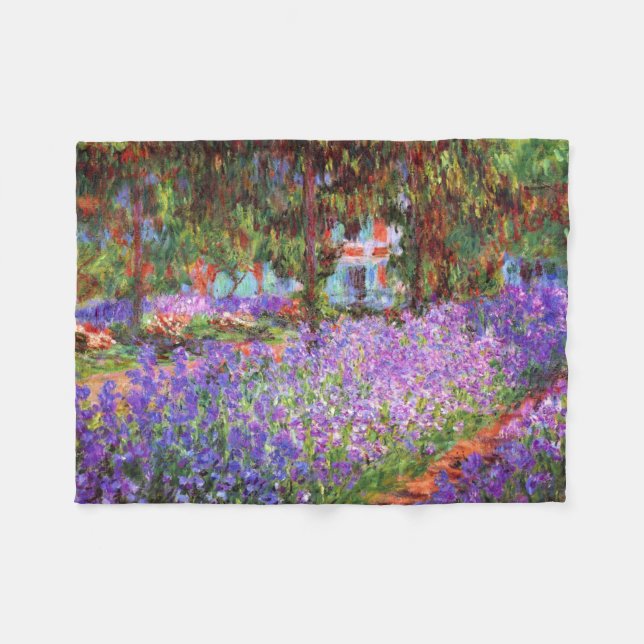 Couverture Polaire Le jardin de l'artiste chez Giverny par Monet (Devant (Horizontal))
