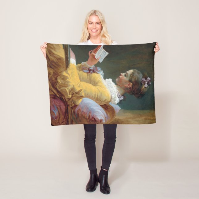 Couverture Polaire Le lecteur, Fragonard (En situation)