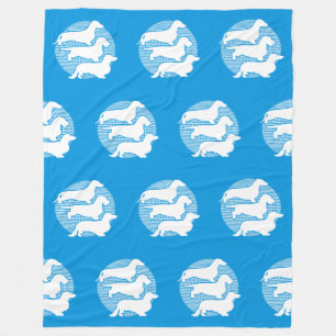 Couverture Polaire Le monde de 3 différents Dachshunds 1