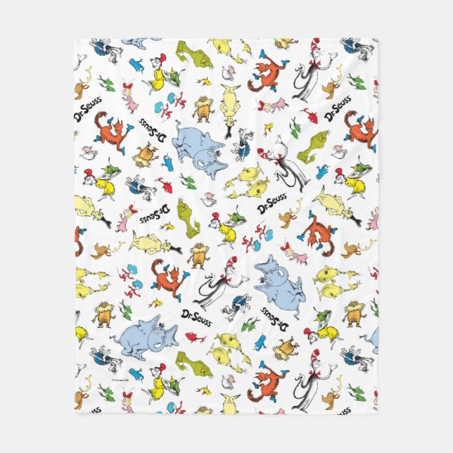 Couverture Polaire Le monde du Dr Seuss Motif (Devant)