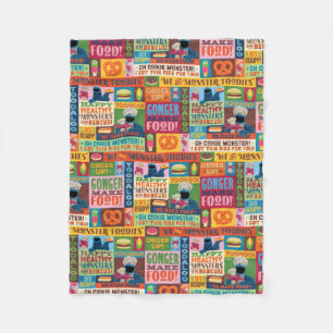 Couverture Polaire Le Motif de camion Foodie de Cookie Monster