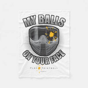 Couverture Polaire Le Paintball sur votre visage