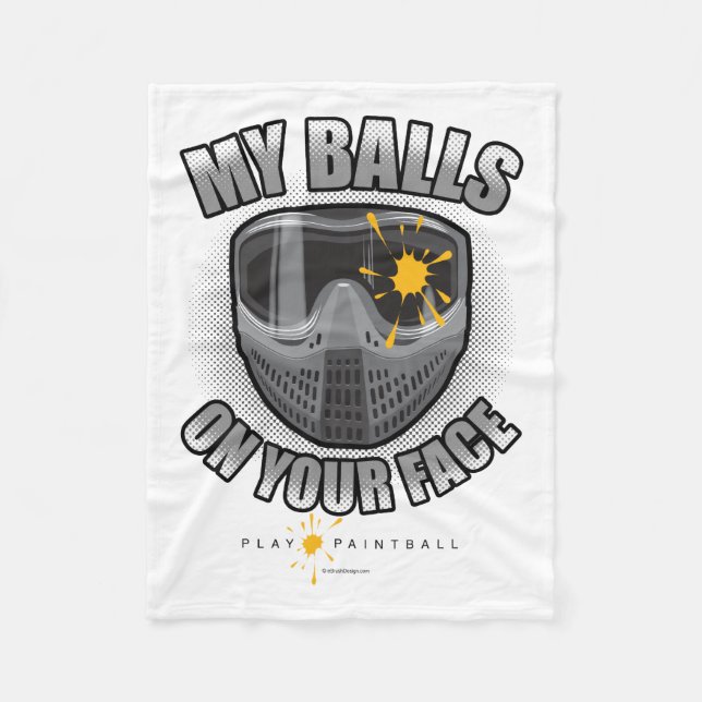Couverture Polaire Le Paintball sur votre visage (Devant)