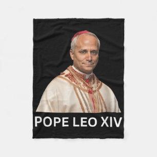 Couverture Polaire Le Pape Leo Xiv, Dieu béni le Pape Leo Xiv Tee