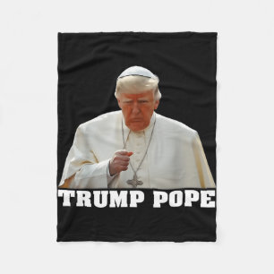 Couverture Polaire Le pape Trump drôle Trump Vatican Christian Retro
