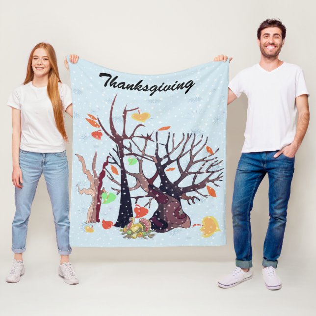 Couverture Polaire Le pays des merveilles de l'automne (En situation)