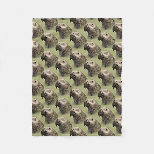 Couverture Polaire Le perroquet gris africain du Congo (Devant)