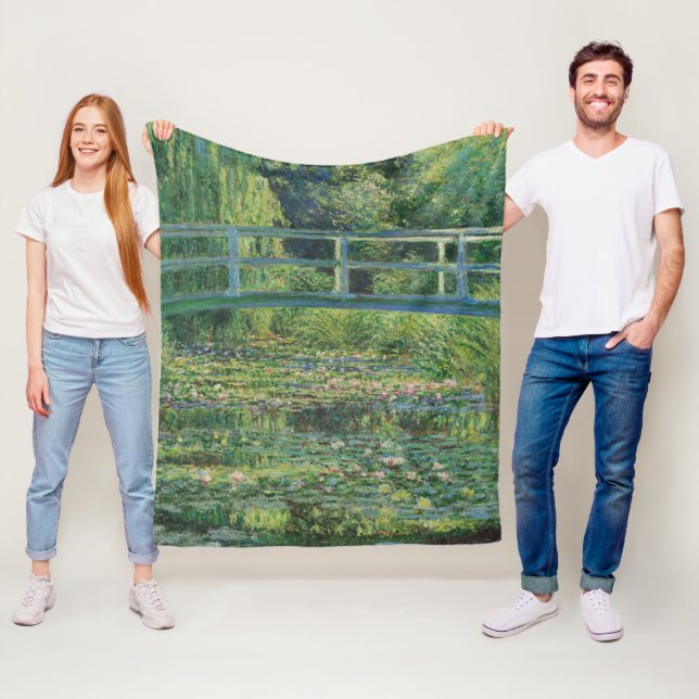 Couverture Polaire Le Pont Japonais (Etang Lily), Monet (En situation)