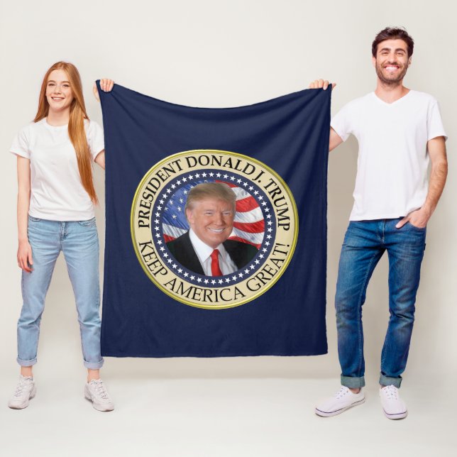 Couverture Polaire Le président Donald Trump 2020 garde l'Amérique gr (En situation)