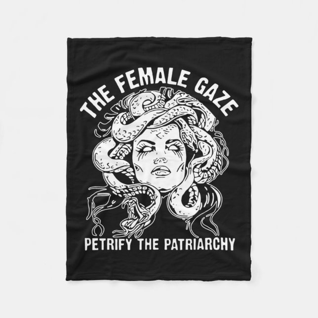 Couverture Polaire Le Regard Féminin Petrifie Le Patriarcat (Devant)