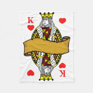 Couverture Polaire Le Roi Des Coeurs Jouer Des Cartes Costume Hallowe