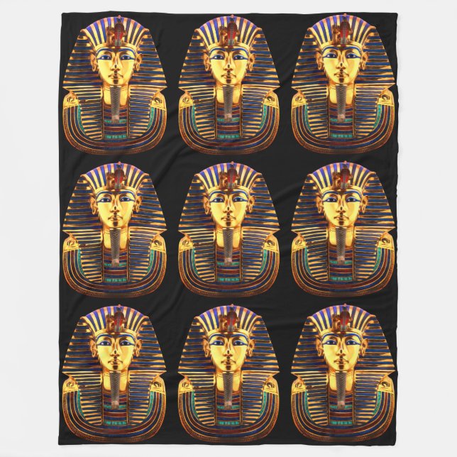 Couverture Polaire Le roi Toutankhamon, masque d'or (Devant)