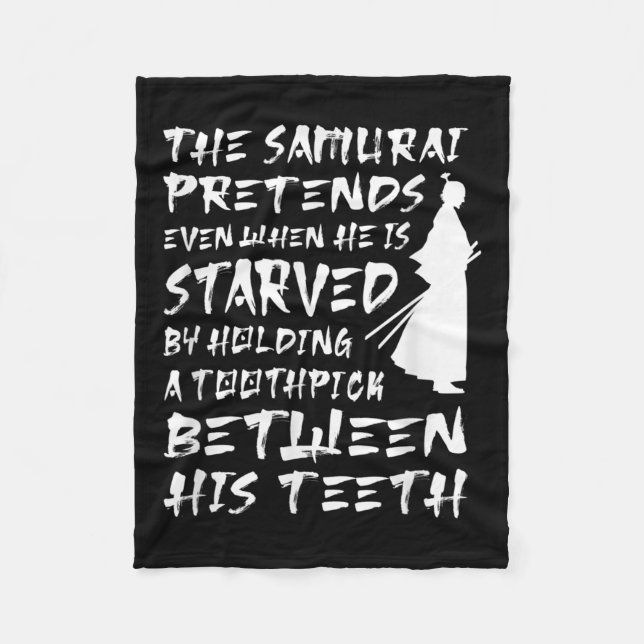 Couverture Polaire Le Samurai Prétend Même Lorsqu'Il Est Sage Affamé (Devant)