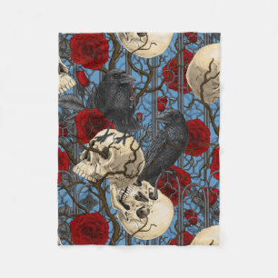 Couverture Polaire Le secret de Raven. Illustration gothique sombre e