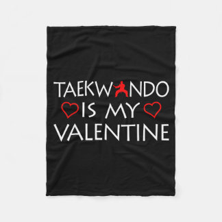 Couverture Polaire Le Taekwondo est ma Saint-Valentin - Arts martiaux