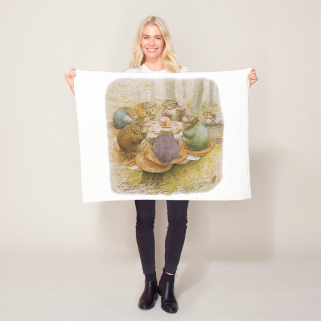 Couverture Polaire Le Tea Party des crapauds (par Beatrix Potter) (En situation)