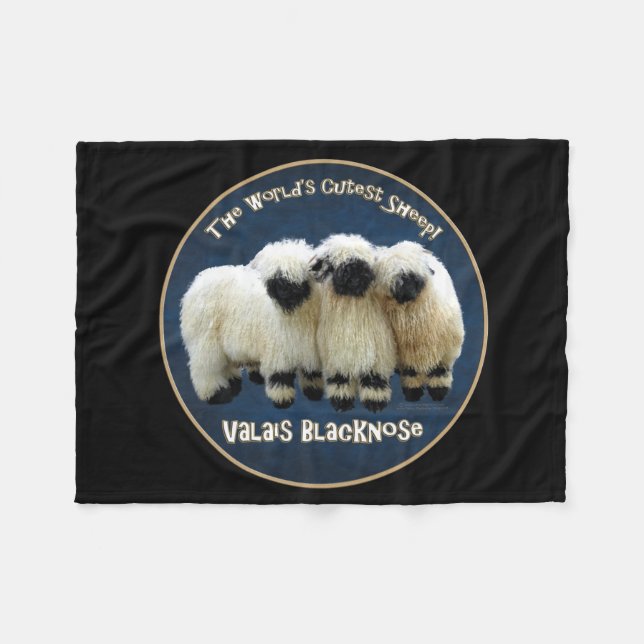 Couverture Polaire Le Valais Blacknose - monde le plus mignon - (Devant (Horizontal))