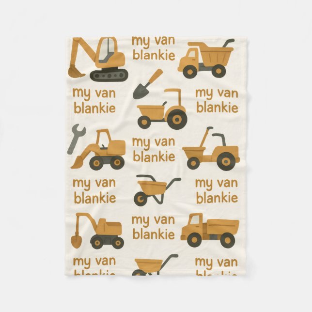 Couverture Polaire Le Van Blankie pour le tradesman endormi (Devant)